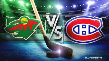Wild vs. Canadiens prediction, odds, pick, how to watch