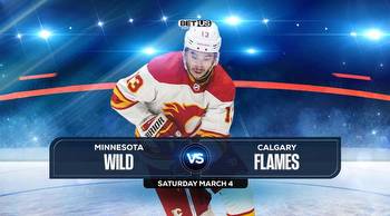 Wild vs Flames Prediction, Odds & Picks Mar 04