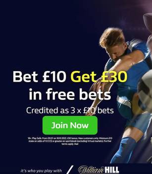 William Hill Grand National Offer: Bet £10 to Get £30 Free Bets