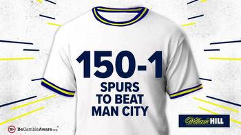 William Hill promo code: 150-1 Tottenham to beat Manchester City