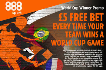 World Cup 2022 bonus: Back an outright winner and claim a £5 FREE BET every time your team wins a match