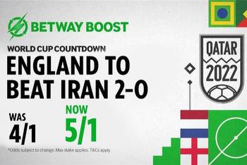 World Cup boost: Get England to beat Iran 2-0 at 5/1 with Betway!