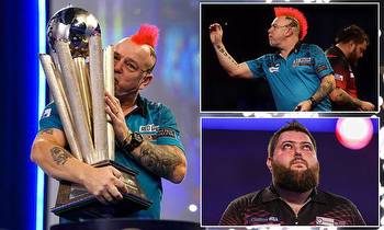 World Darts Championship final: Peter Wright produces stunning finish to beat Michael Smith 7-5