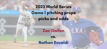 World Series Game 1 pitching prop odds, predictions: Zac Gallen vs. Nathan Eovaldi best prop bets