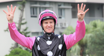 Zac Purton rides five winners at Happy Valley