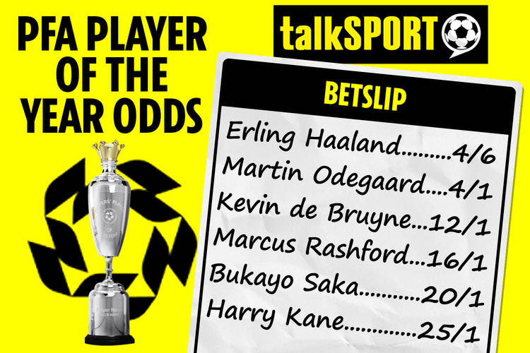 PFA Player of the Year: Erling Haaland favourite ahead of Martin Odegaard in odds list despite Arsenal moving clear in title race