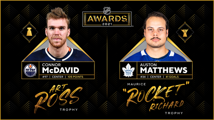 2021 NHL Awards: McDavid wins Art Ross, Matthews gets Maurice Richard
