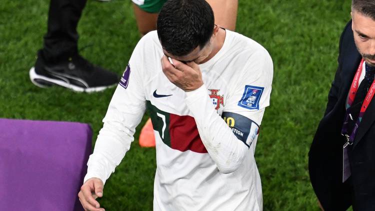 Gary Neville reacts to footage of Cristiano Ronaldo crying following World Cup exit after he blasted ex-United team-mate