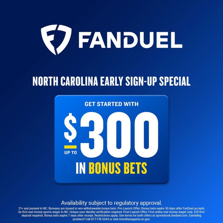 $300 FanDuel promo code for North Carolina launch expires soon!