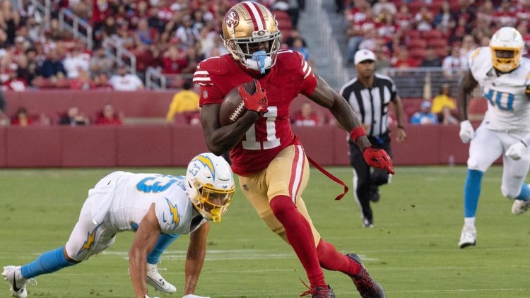 49ers vs. Cowboys props, odds, best bets, AI predictions, SNF picks: Brandon Aiyuk over 56.5 receiving yards