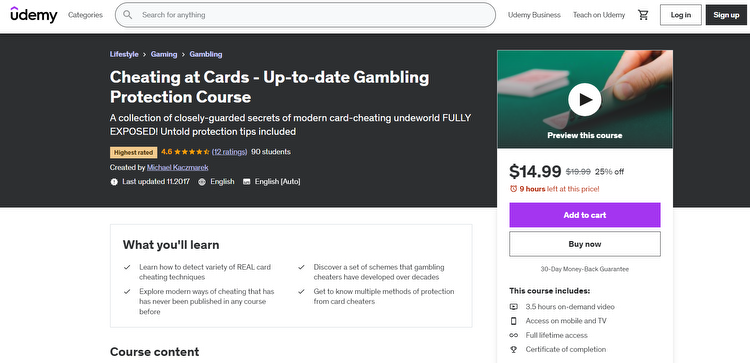 Cheating at Cards - Up-to-date Gambling Protection Course