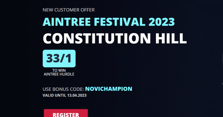 Aintree Betting Offers: Back Constitution Hill to Win at 33/1 Odds with Novibet