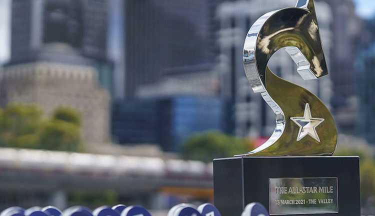 The All-Star Mile trophy. Picture: Racing Photos