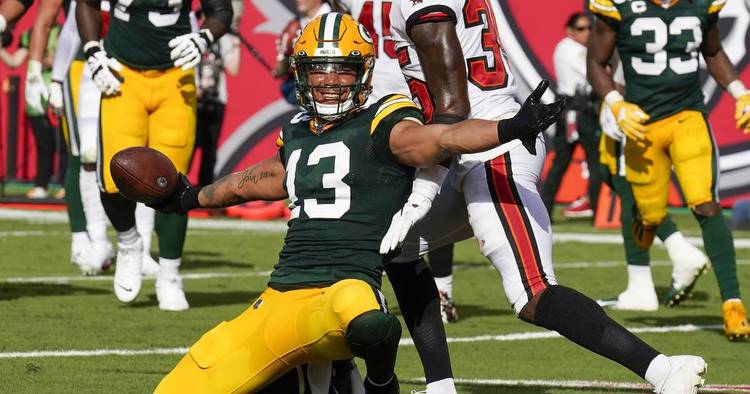 Allen Lazard receiving yards prop, touchdown prop for Sunday’s Packers vs. New York Giants game in London