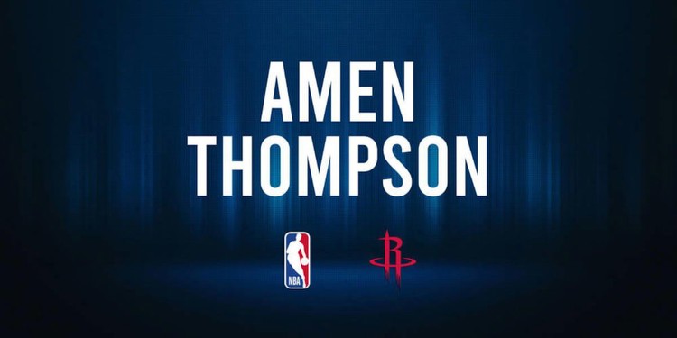 Amen Thompson NBA Preview vs. the Suns
