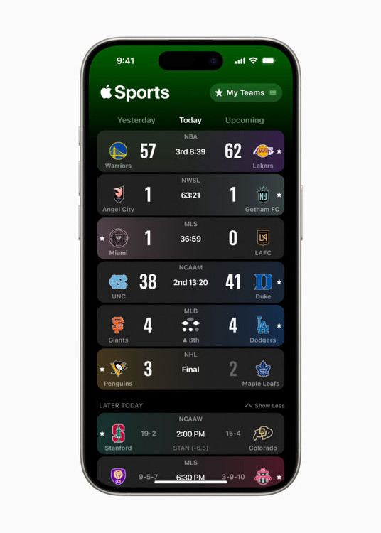 Apple launches live scores app with betting odds from DraftKings