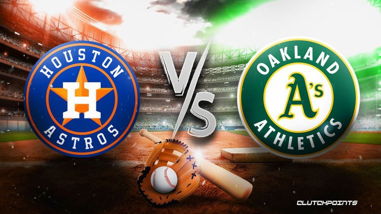 Astros-Athletics prediction, odds, pick, how to watch