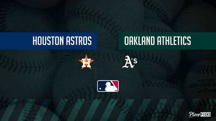 Astros vs. Athletics Prediction: MLB Betting Lines & Picks