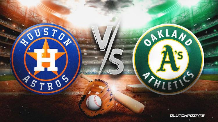 Astros vs. Athletics prediction, odds, pick, how to watch