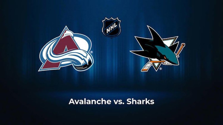 Avalanche vs. Sharks: Odds, total, moneyline