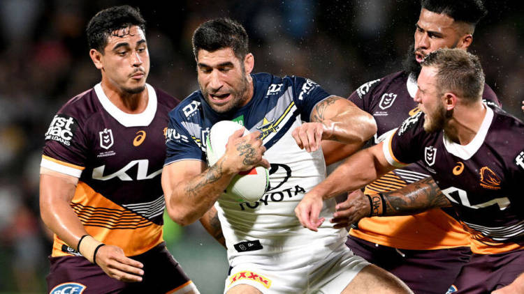 The Brisbane Broncos and North Queensland Cowboys clashed in the 2023 Pre-season competition. Photo by Getty Images