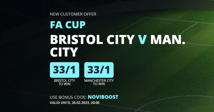 Bristol vs Man City Odds: Back Bristol or Man City at 33/1 to Win Tuesday's Clash with Novibet