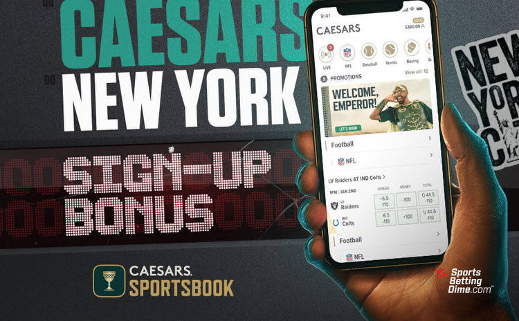 Caesars NY Sportsbook Promo Code Offers Over $3,000 in Free Bets (Code: SBDIMENEW)