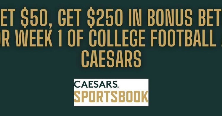 Caesars promo code PLAYSGET leads to $250 bonus for CFB