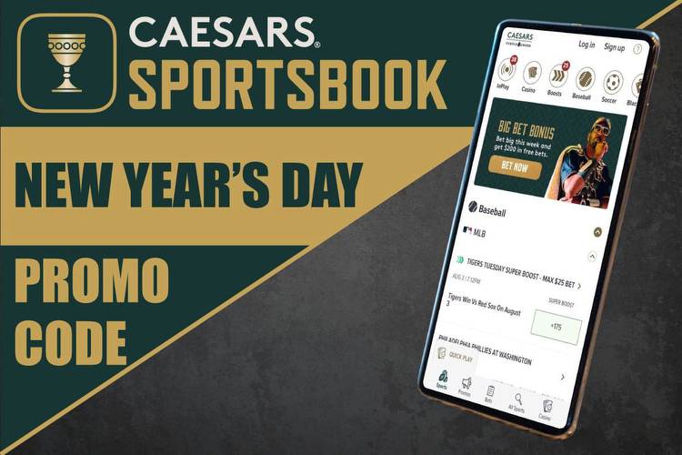 Caesars Sportsbook Promo Code for New Year's Day Brings $1,001 Free Bet Match