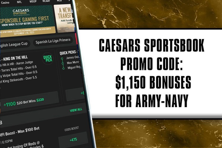 Caesars Sportsbook Promo Code: Get $1,000 Bonus for Army-Navy Game