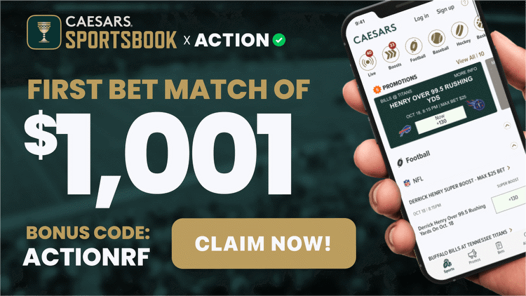 Caesars Sportsbook Promo Code: Use ACTIONRF Bonus Code to Get $1,001