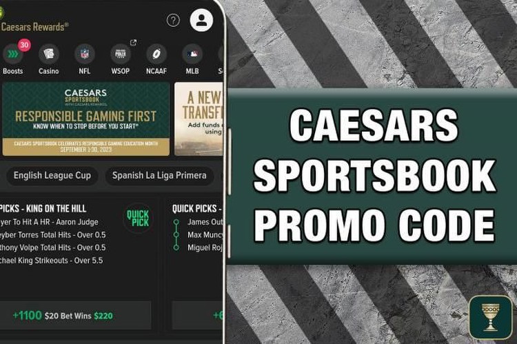 Caesars Sportsbook promo code WRAL1000: Score $1k bet for NBA, UFC 298