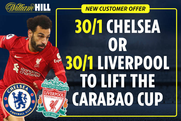Chelsea v Liverpool betting offer: Get Chelsea or Liverpool to lift the Carabao Cup trophy at 30/1 with William Hill
