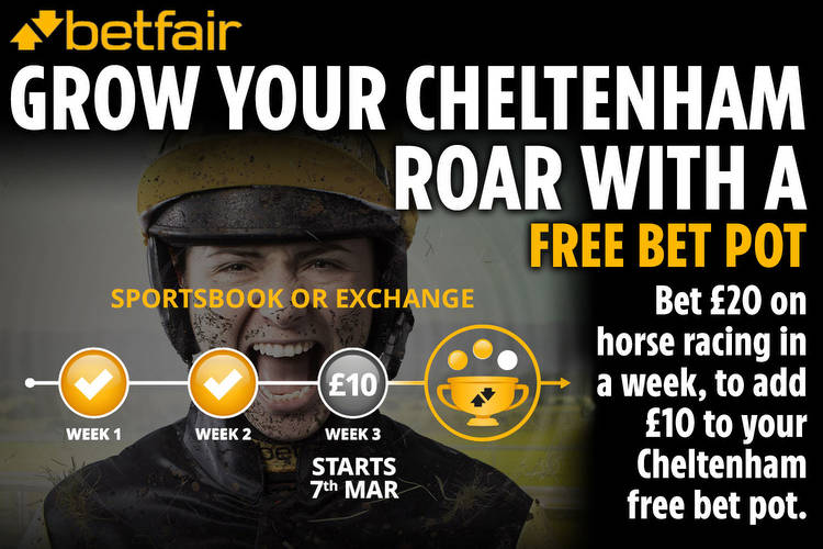 Cheltenham Festival offer: Grow your Cheltenham roar with a £30 free bet pot with Betfair