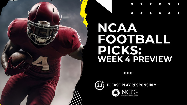 College football betting picks: NCAA football Week 4 odds