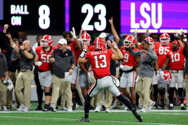 College Football Playoff Odds Open After Georgia, Michigan, TCU, and Ohio State Qualify