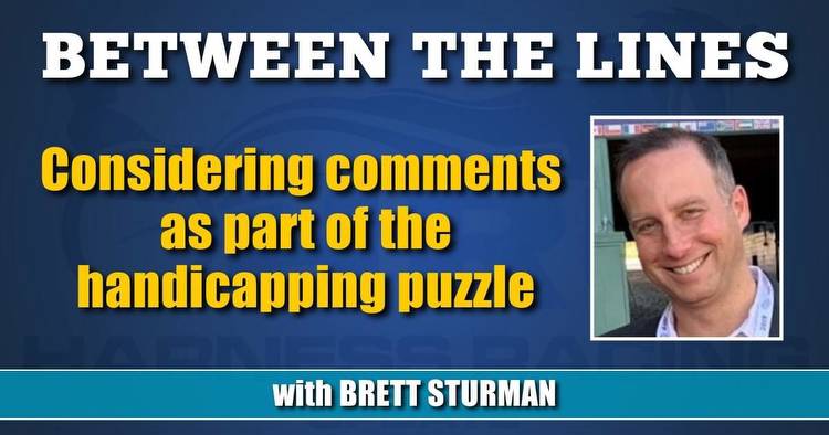 Considering comments as part of the handicapping puzzle