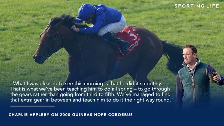 Coroebus heads straight to 2000 Guineas after pleasing gallop