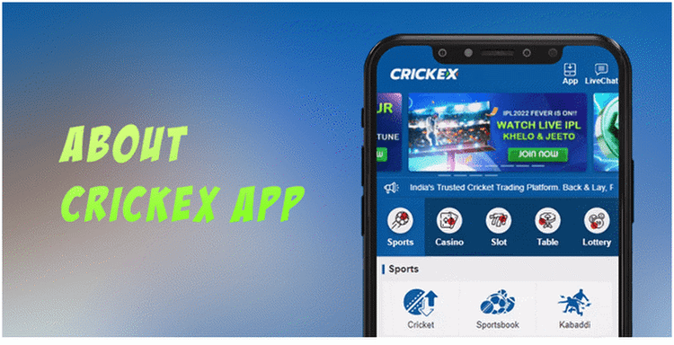 Crickex mobile app for Android and iOS devices in India 2022