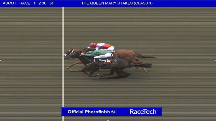 The photo finish in a thrilling Queen Mary Stakes