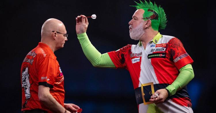 Darts’ Ally Pally is place of uninhibited escapism where Peter Wright is dressed as The Grinch