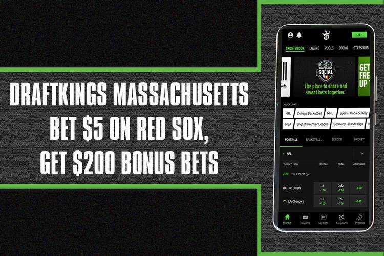 DraftKings Massachusetts promo code: Bet $5 on Red Sox, get $200 bonus bets