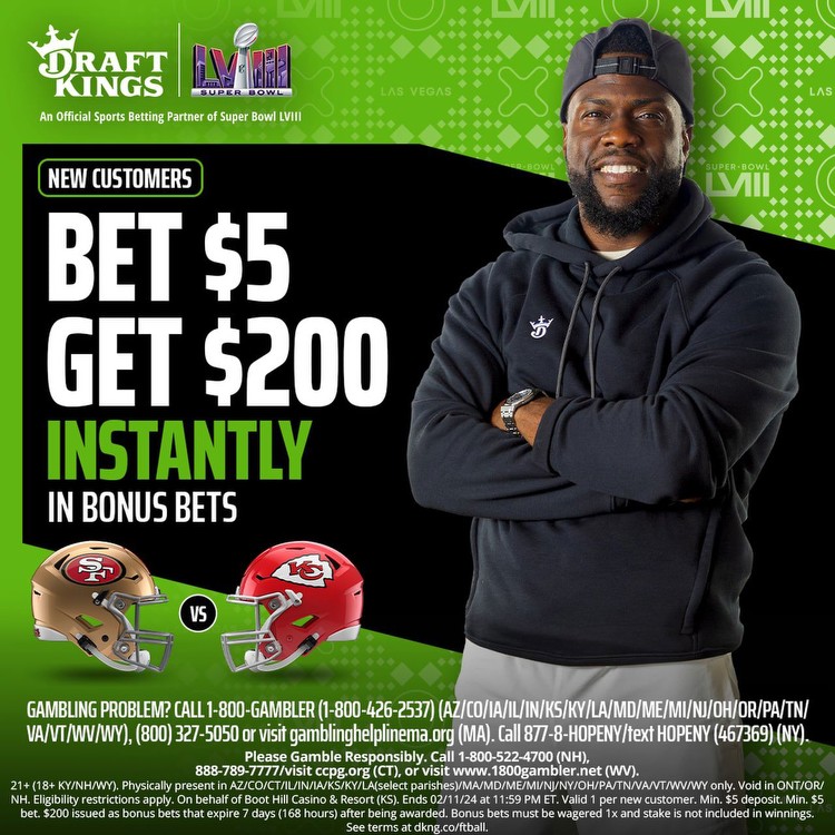 DraftKings promo: Bet $5 get $200 in bonus bets instantly