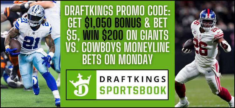DraftKings promo code: Claim over $1,250 in bonuses for Giants vs. Cowboys on MNF