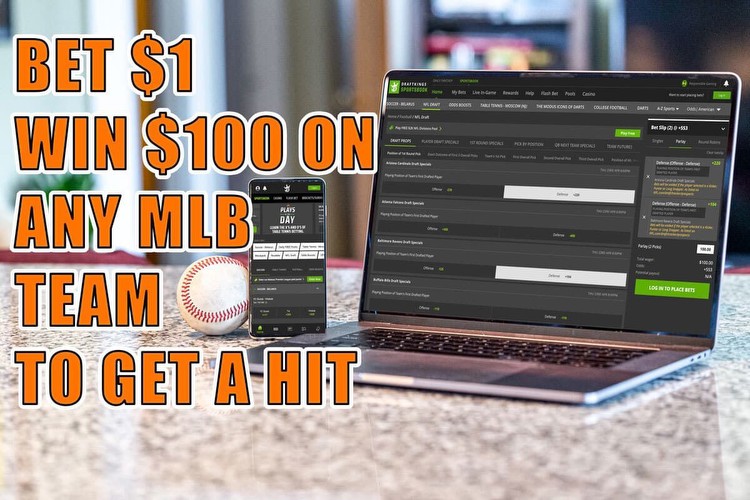 DraftKings Sportsbook Has 100-1 Odds on Any MLB Team to Get 1+ Hit