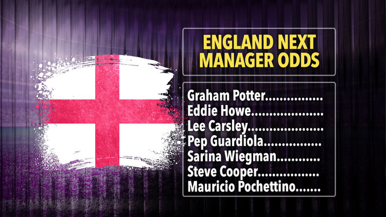 England next manager odds: Pep Guardiola 10/1 for Three Lions role after HUGE rush of bets overnight, Potter favourite