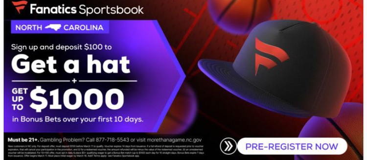 Fanatics Sportsbook Promo Code for North Carolina