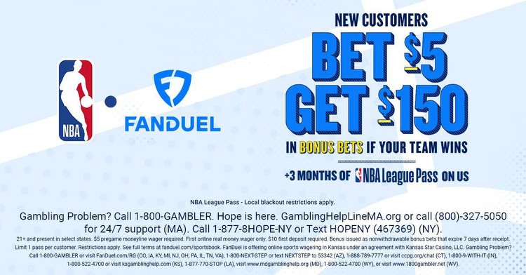 FanDuel Promo Code: Bet $5 on NBA Moneyline, Get $150 in Bonus Bets and NBA League Pass