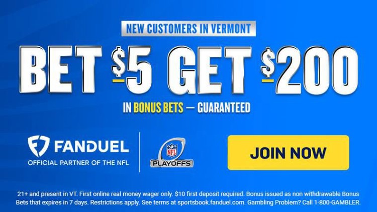 FanDuel Vermont promo code: Claim $200 in bonus bets for NFL playoffs