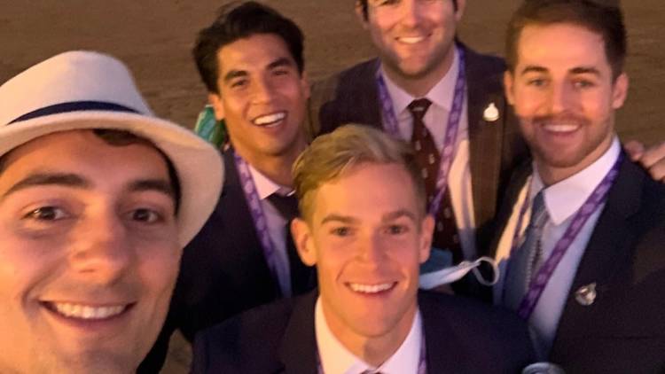 Five Brown football alumni stay connected through one of the world’s top racehorses